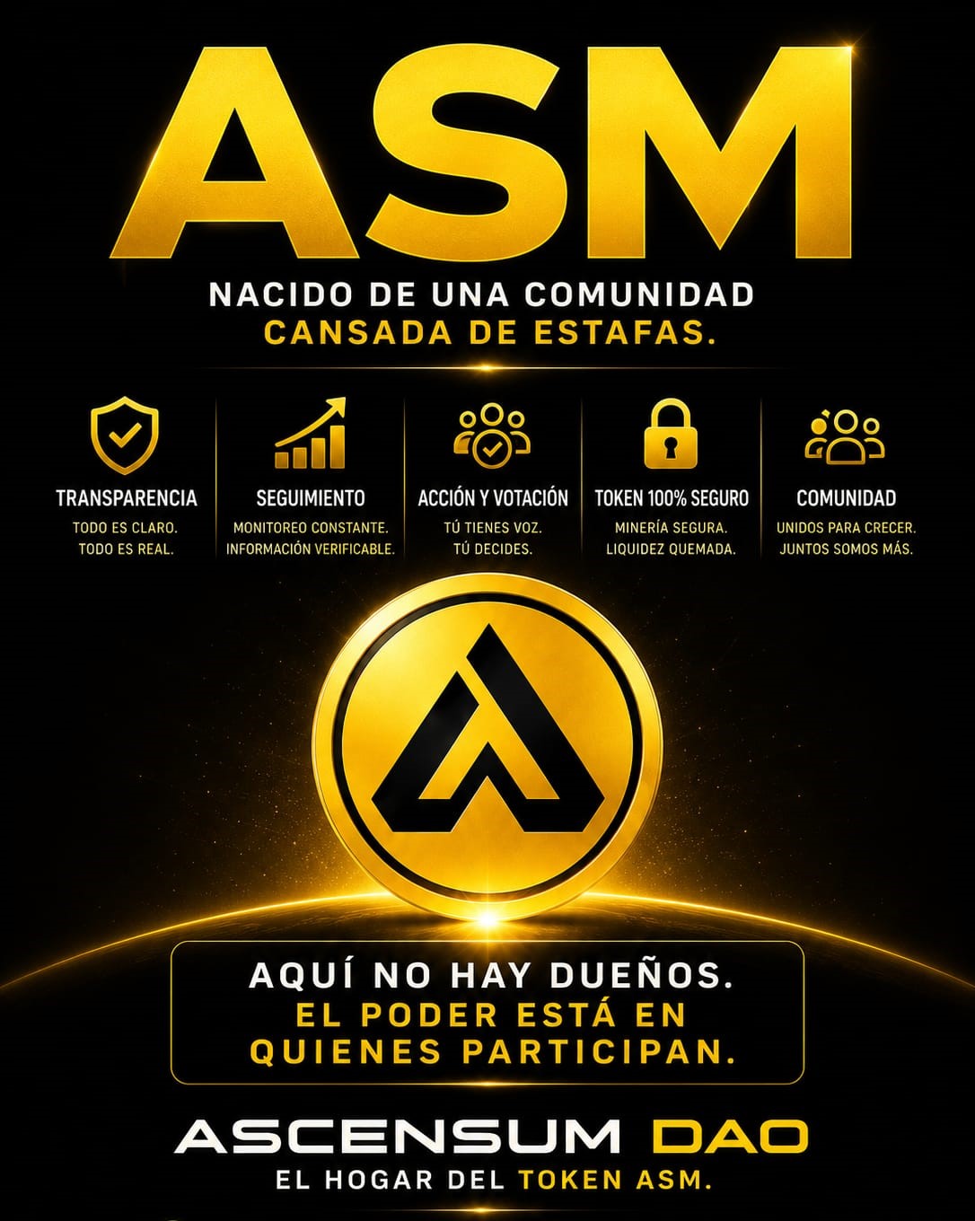 Asm nacido de una comunidad cansada de estafas