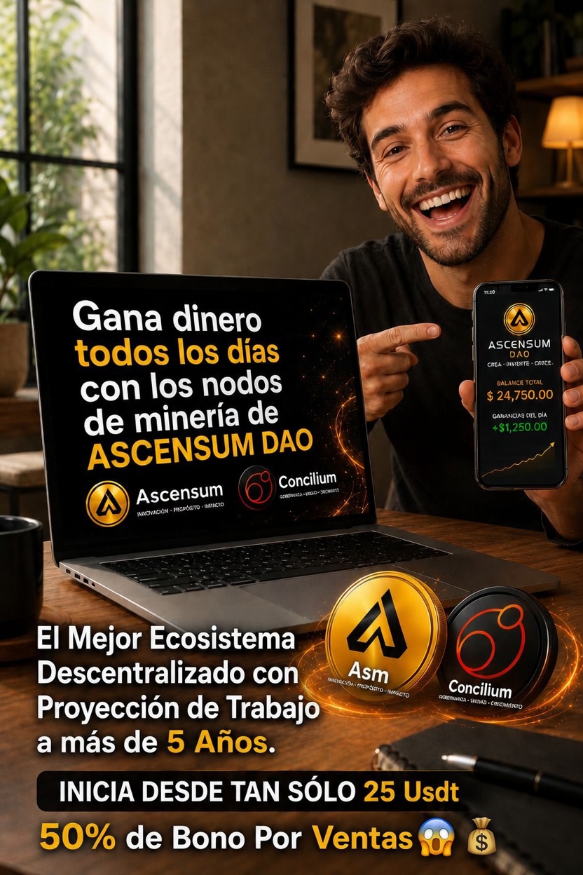 Gana dinero todos los dias con los nodos de Ascensum